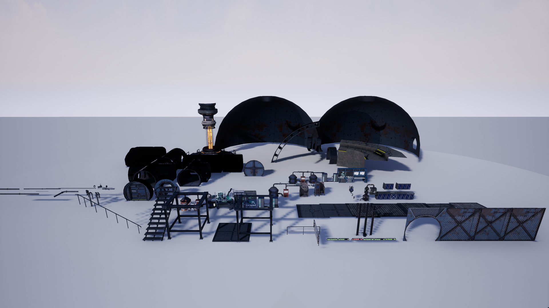UE模型 未来科幻水下海洋站基地避难所3d模型设计素材 Unreal Engine – Underwater Sea Station 样机素材 sucaiwan.com