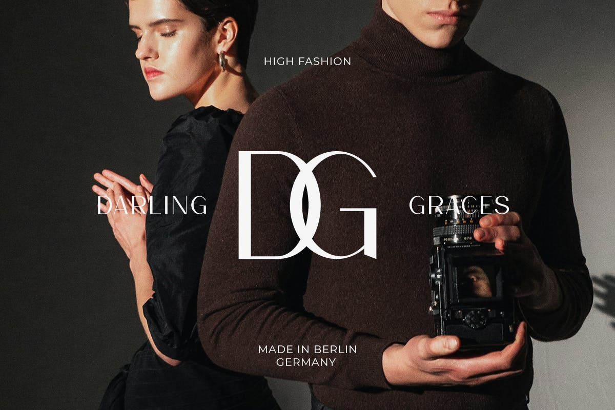 现代时尚杂志广告徽标设计无衬线英文字体安装包 Vloreea 设计素材 sucaiwan.com