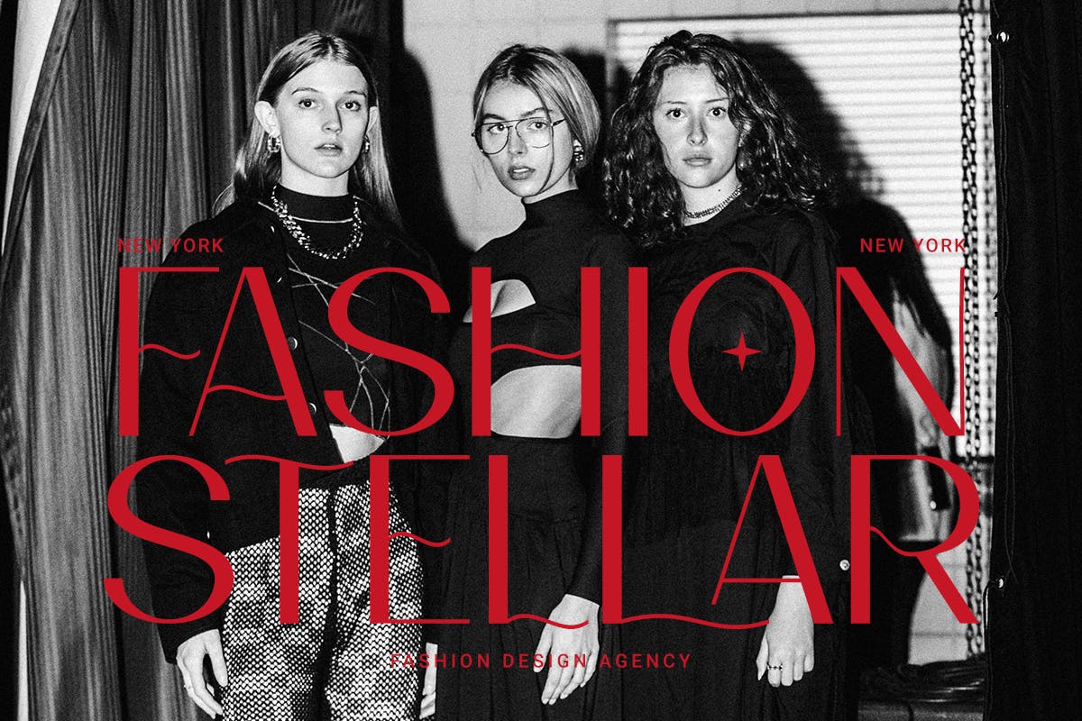 现代时尚杂志广告徽标设计无衬线英文字体安装包 Vloreea 设计素材 sucaiwan.com