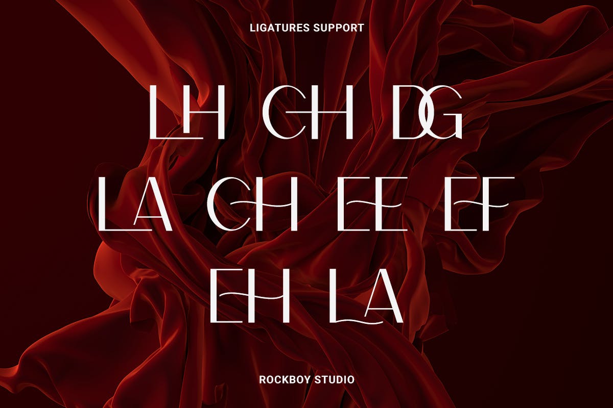 现代时尚杂志广告徽标设计无衬线英文字体安装包 Vloreea 设计素材 sucaiwan.com