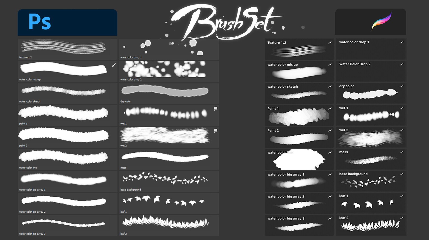 真实动漫漫画数字绘画水彩树叶云朵画笔Procreate & Photoshop笔刷素材 daole’s Brush Set 3 for Procreate & Photoshop 笔刷资源 第2张-素材湾丨精选海外优质设计素材资源 真实动漫漫画数字绘画水彩树叶云朵画笔Procreate & Photoshop笔刷素材 daole’s Brush Set 3 for Procreate & Photoshop 笔刷资源 sucaiwan.com