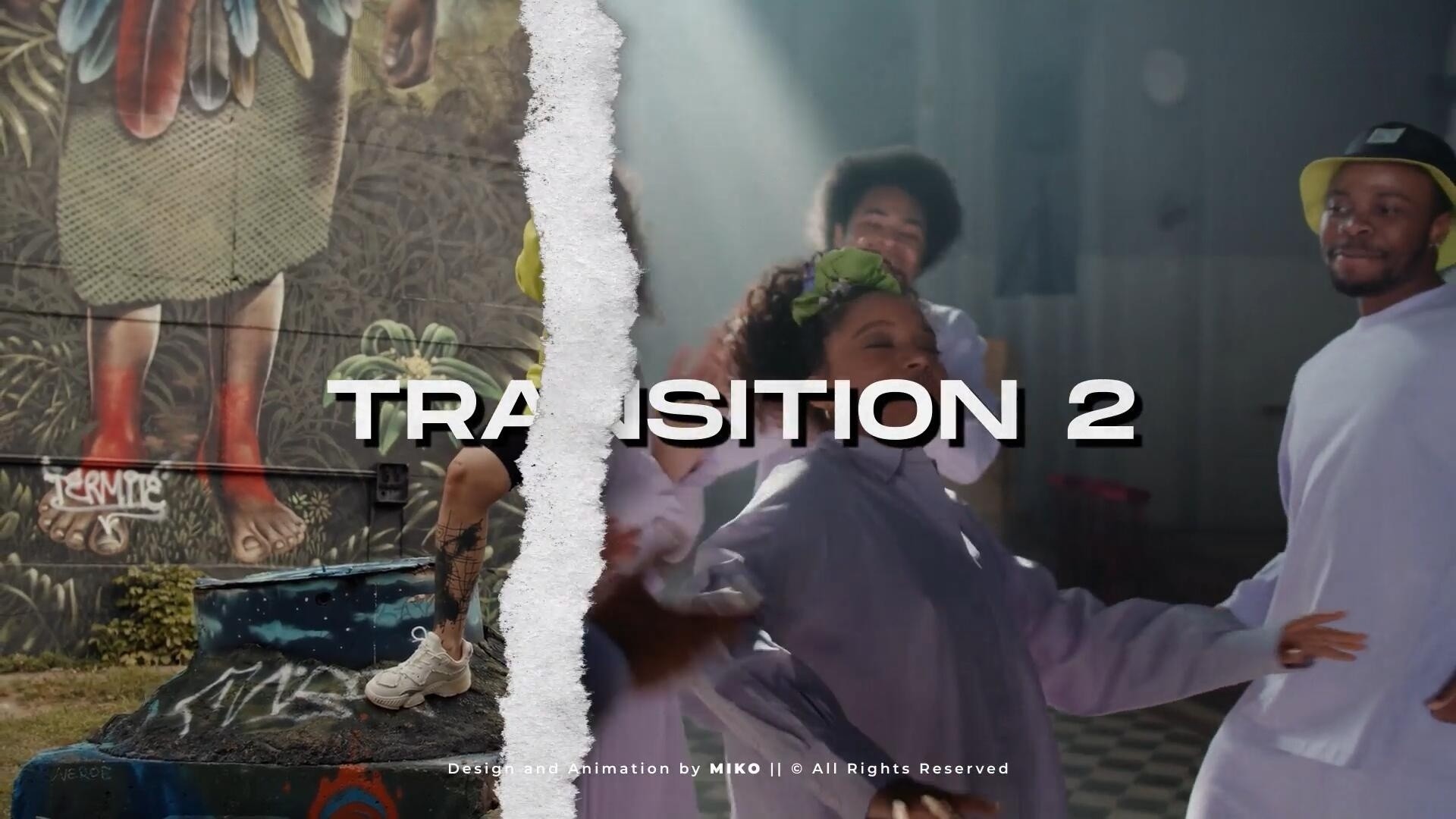 AE模板：新潮邋遢粗糙撕纸美学撕裂边缘定格快闪动画开场片头 , sucaiwan.com