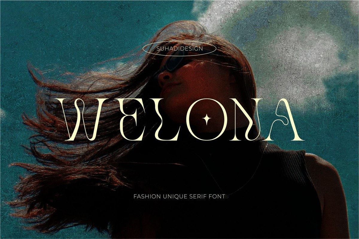 英文字体:奢华美学优雅柔和曲线现代标题排版衬线英文字体 Welona Font , 第1张-素材湾丨精选海外优质设计素材资源 英文字体:奢华美学优雅柔和曲线现代标题排版衬线英文字体 Welona Font , sucaiwan.com