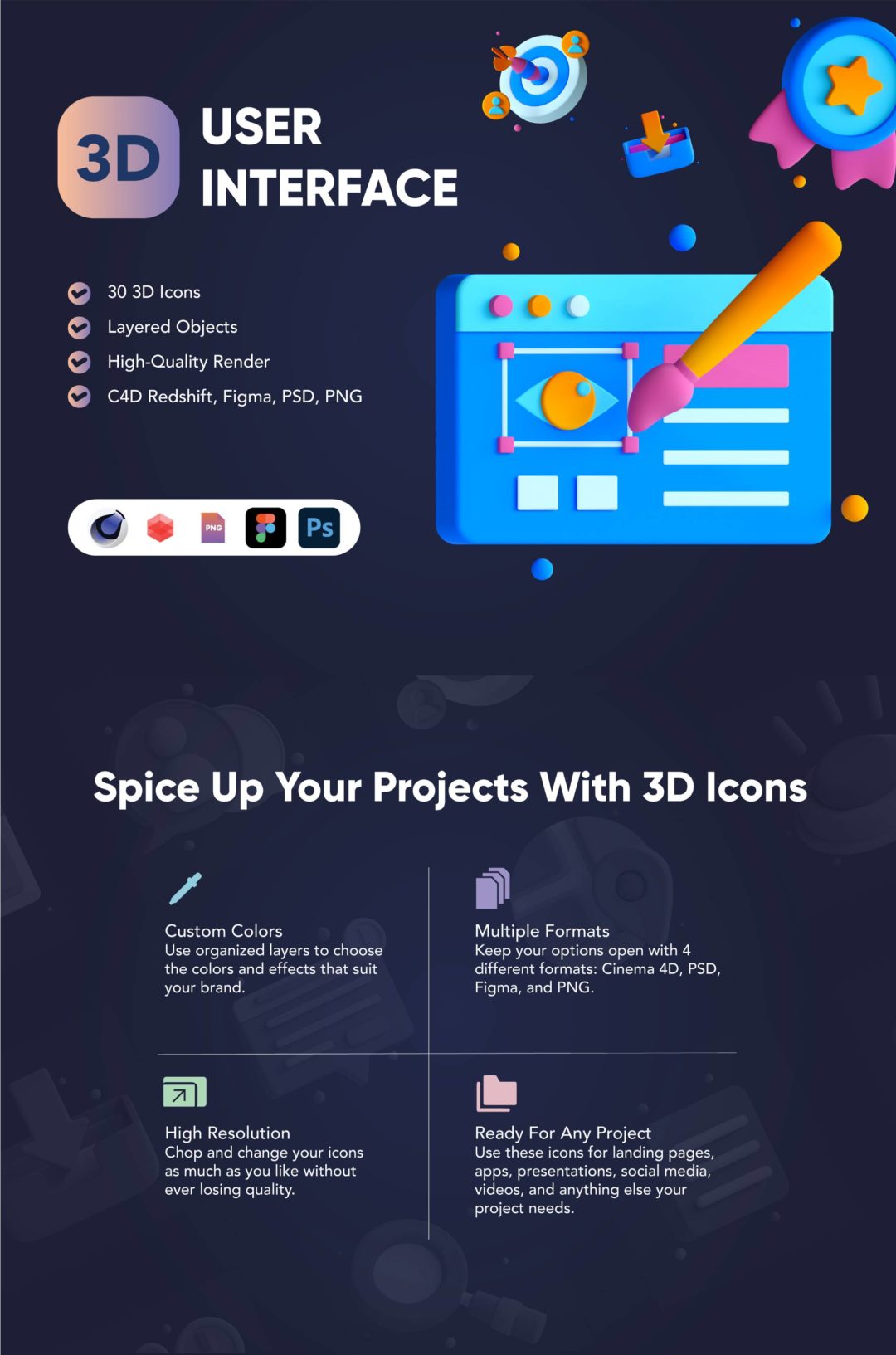 30款高级质感用户界面设计3d插图图标icons设计fig/c4d/psd/png格式素材 30 3D User Interface Icon Set 图标素材 第12张-素材湾丨精选海外优质设计素材资源 30款高级质感用户界面设计3d插图图标icons设计fig/c4d/psd/png格式素材 30 3D User Interface Icon Set 图标素材 sucaiwan.com