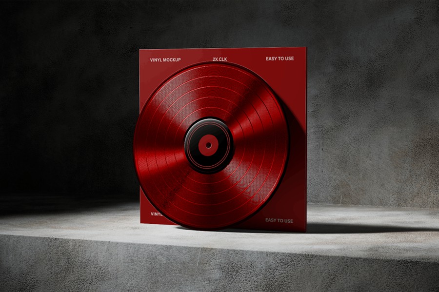 工业风混凝土背景黑胶唱片包装袋包装盒设计展示效果图ps贴图样机模板 Vinyl Mockup 样机素材 第3张-素材湾丨精选海外优质设计素材资源 工业风混凝土背景黑胶唱片包装袋包装盒设计展示效果图ps贴图样机模板 Vinyl Mockup 样机素材 sucaiwan.com