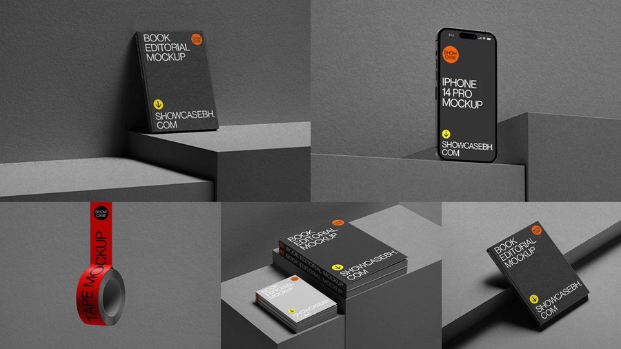 18款高级工业风信封胶带名片画册文具iPhone手机MacBook电脑品牌vi应用设计ps贴图样机 StudioLight Bundle by Showcase Mockups 样机素材 第2张-素材湾丨精选海外优质设计素材资源 18款高级工业风信封胶带名片画册文具iPhone手机MacBook电脑品牌vi应用设计ps贴图样机 StudioLight Bundle by Showcase Mockups 样机素材 sucaiwan.com