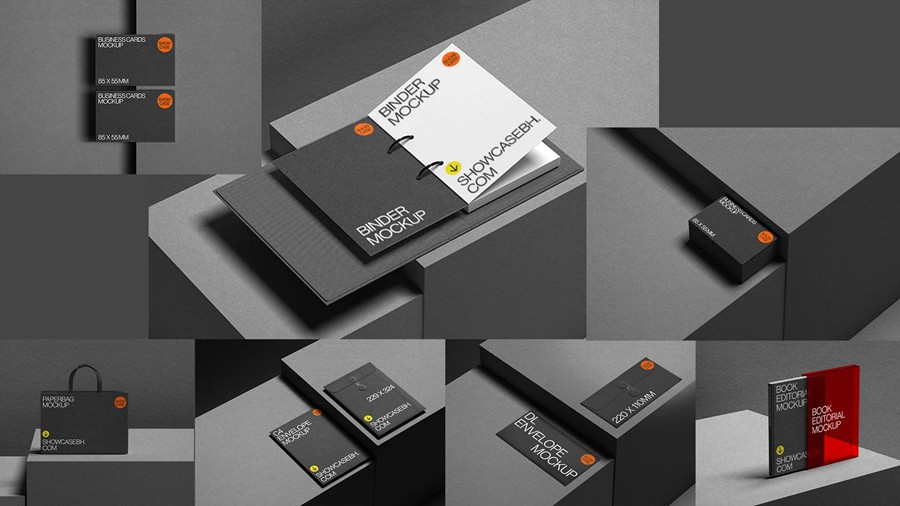 18款高级工业风信封胶带名片画册文具iPhone手机MacBook电脑品牌vi应用设计ps贴图样机 StudioLight Bundle by Showcase Mockups 样机素材 第3张-素材湾丨精选海外优质设计素材资源 18款高级工业风信封胶带名片画册文具iPhone手机MacBook电脑品牌vi应用设计ps贴图样机 StudioLight Bundle by Showcase Mockups 样机素材 sucaiwan.com