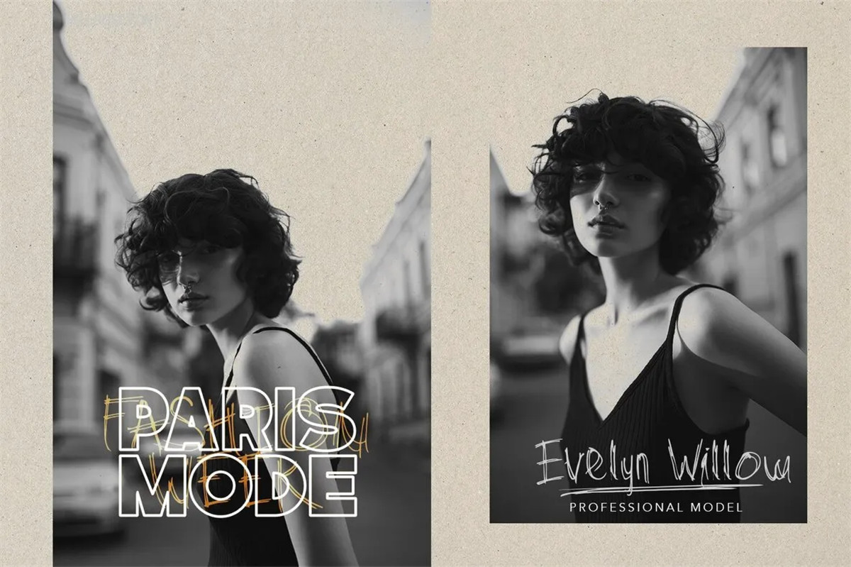 英文字体：复古仿旧涂鸦手绘线条笔触感海报标题排版字体包 Hellrose , sucaiwan.com