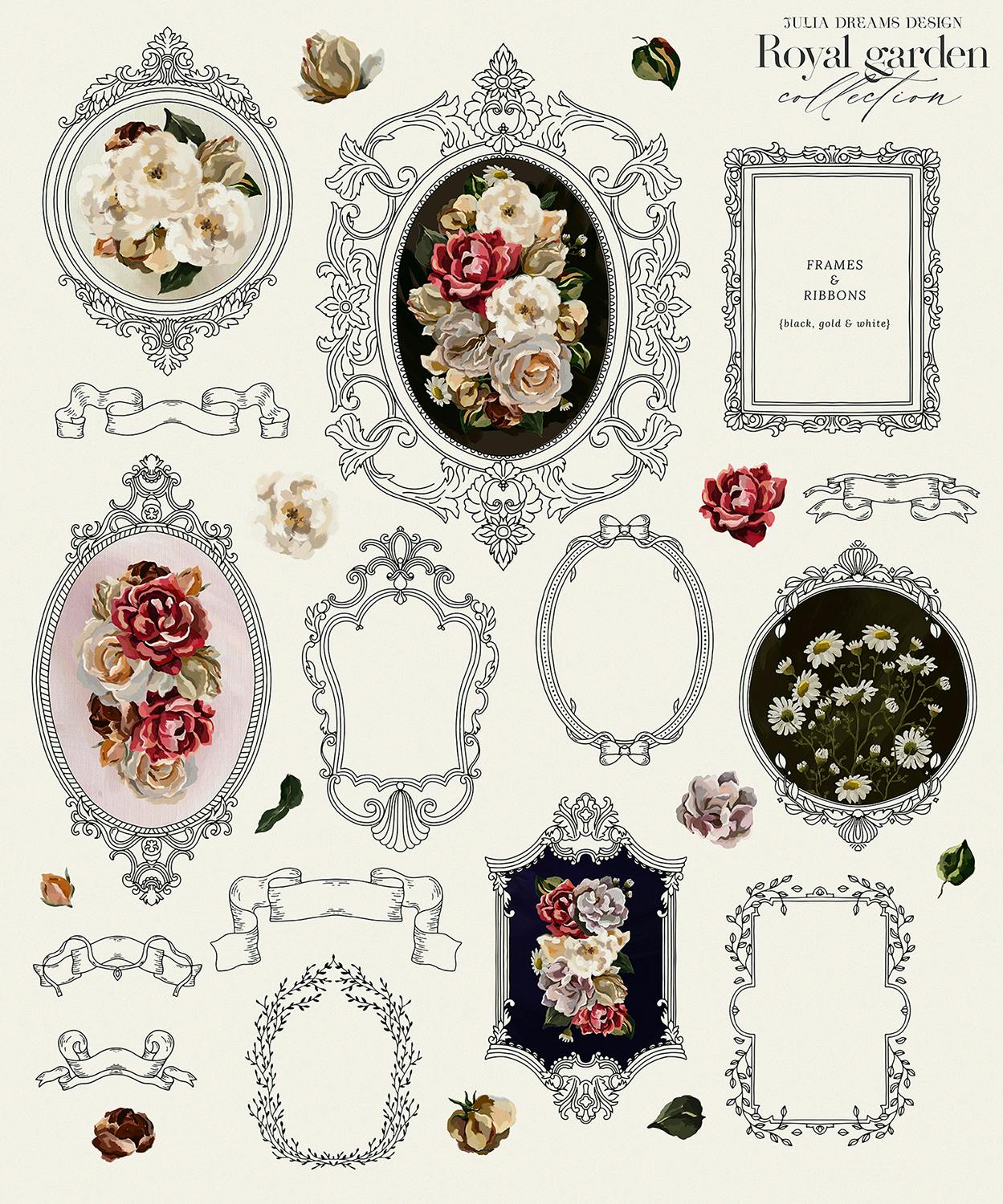 复古老式油画花朵手绘插画框架边框装饰元素png免抠图设计素材 Royal Garden Oil Pastel Flowers Gold Frames 图片素材 第6张-素材湾丨精选海外优质设计素材资源 复古老式油画花朵手绘插画框架边框装饰元素png免抠图设计素材 Royal Garden Oil Pastel Flowers Gold Frames 图片素材 sucaiwan.com