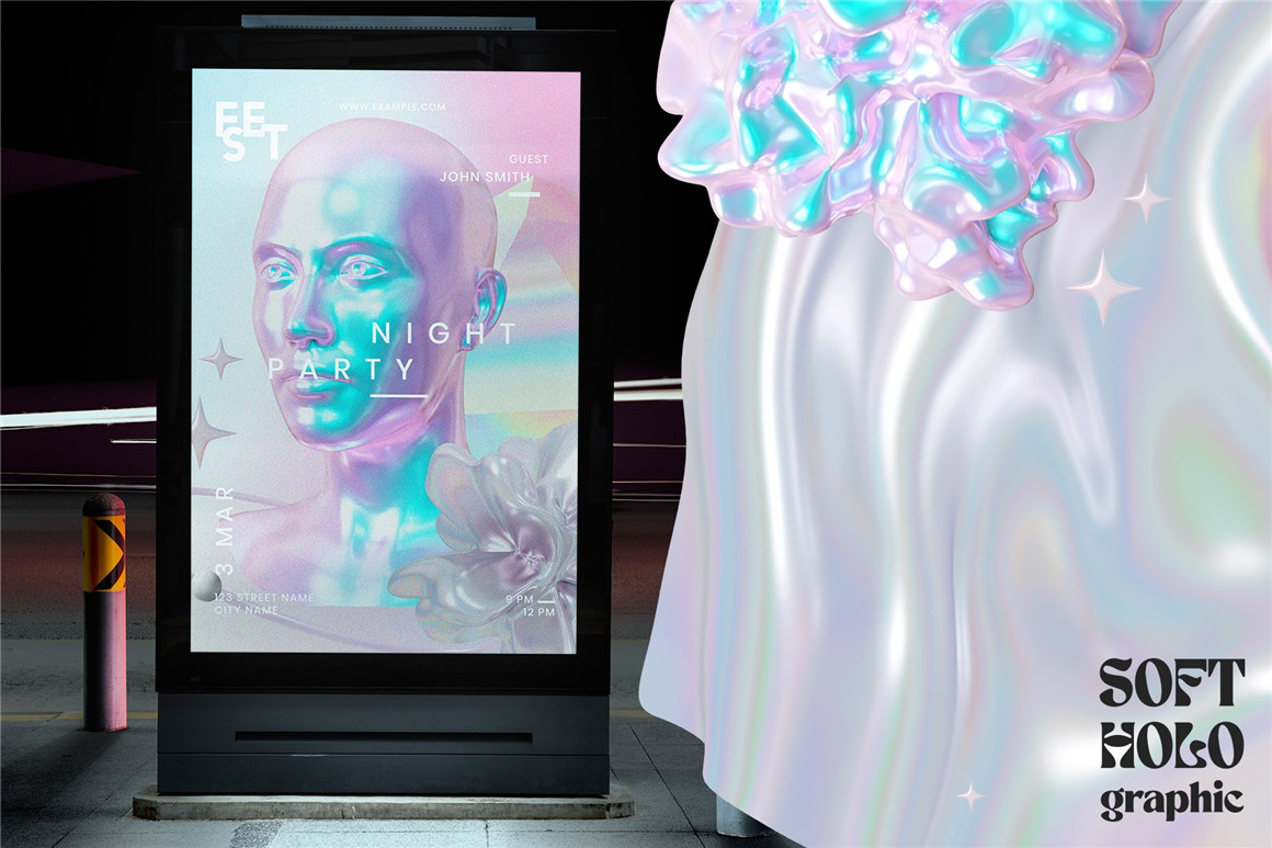 74个全息抽象霓虹酸性渐变3D立体免扣PNG形状海报封面背景元素图片素材 Soft Holo Iridescence 3D Shapes 图片素材 第4张-素材湾丨精选海外优质设计素材资源 74个全息抽象霓虹酸性渐变3D立体免扣PNG形状海报封面背景元素图片素材 Soft Holo Iridescence 3D Shapes 图片素材 sucaiwan.com