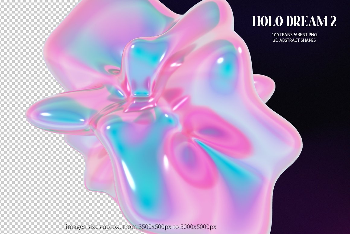 100款新潮酸性全息虹彩3D金属扭曲形状图形PNG免抠设计素材 Holo Iridescence 3D Shapes graphics 图片素材 第4张-素材湾丨精选海外优质设计素材资源 100款新潮酸性全息虹彩3D金属扭曲形状图形PNG免抠设计素材 Holo Iridescence 3D Shapes graphics 图片素材 sucaiwan.com