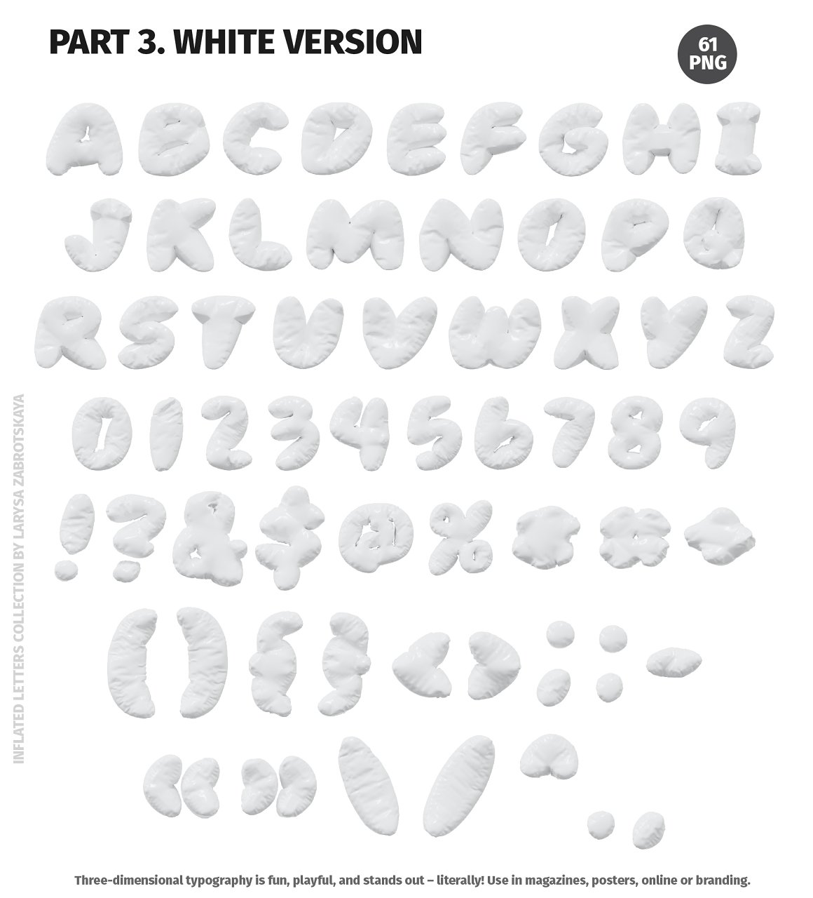 240+3D渲染Y2K气球膨胀真实质感金属镀铬英文字母PNG元素设计套装 3D Inflated Type – Letters Numbers 设计素材 第15张-素材湾丨精选海外优质设计素材资源 240+3D渲染Y2K气球膨胀真实质感金属镀铬英文字母PNG元素设计套装 3D Inflated Type – Letters Numbers 设计素材 sucaiwan.com