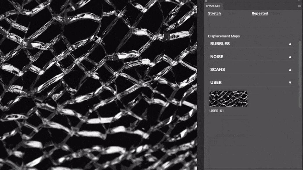 复古抽象艺术创意扭曲流体印刷置换特效PS插件 DYSPLACE – Displacement Photoshop Plugin 插件预设 sucaiwan.com