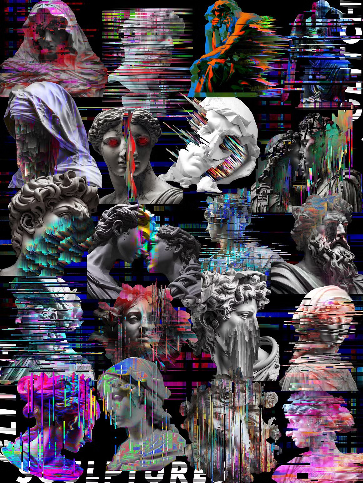 152款复古拼贴艺术赛博未来石膏雕像故障扭曲失真背景边框肌理剪贴画PNG免扣设计图片套装 Glitch Sculptures Collection 图片素材 第6张-素材湾丨精选海外优质设计素材资源 152款复古拼贴艺术赛博未来石膏雕像故障扭曲失真背景边框肌理剪贴画PNG免扣设计图片套装 Glitch Sculptures Collection 图片素材 sucaiwan.com