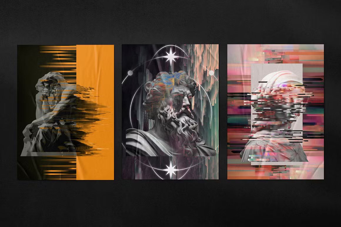 152款复古拼贴艺术赛博未来石膏雕像故障扭曲失真背景边框肌理剪贴画PNG免扣设计图片套装 Glitch Sculptures Collection 图片素材 第11张-素材湾丨精选海外优质设计素材资源 152款复古拼贴艺术赛博未来石膏雕像故障扭曲失真背景边框肌理剪贴画PNG免扣设计图片套装 Glitch Sculptures Collection 图片素材 sucaiwan.com