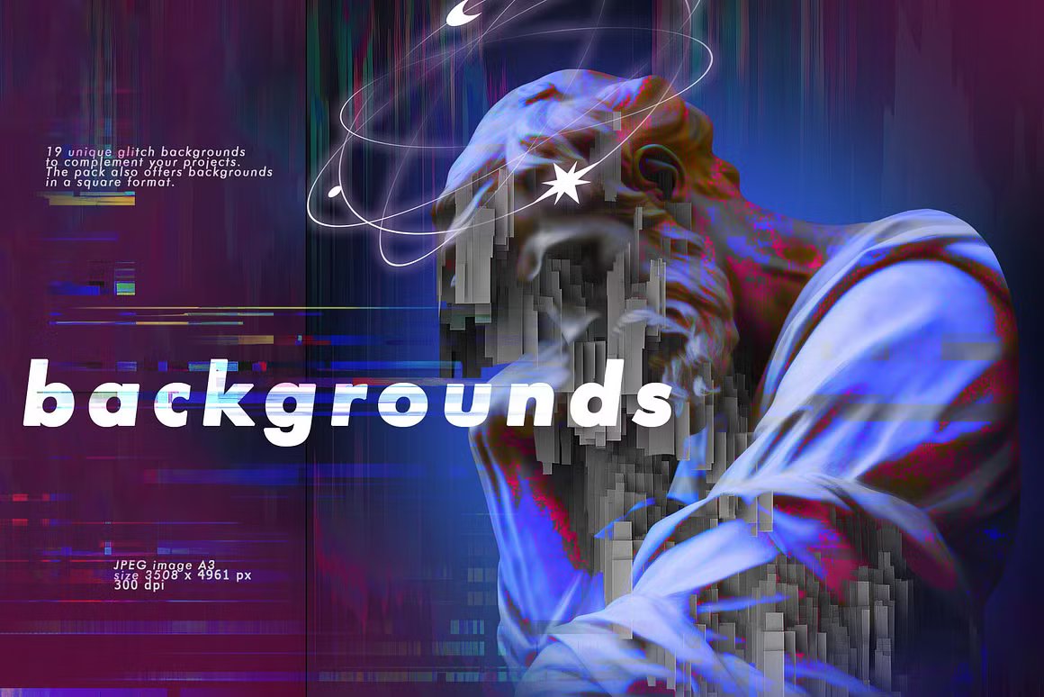 152款复古拼贴艺术赛博未来石膏雕像故障扭曲失真背景边框肌理剪贴画PNG免扣设计图片套装 Glitch Sculptures Collection 图片素材 第17张-素材湾丨精选海外优质设计素材资源 152款复古拼贴艺术赛博未来石膏雕像故障扭曲失真背景边框肌理剪贴画PNG免扣设计图片套装 Glitch Sculptures Collection 图片素材 sucaiwan.com