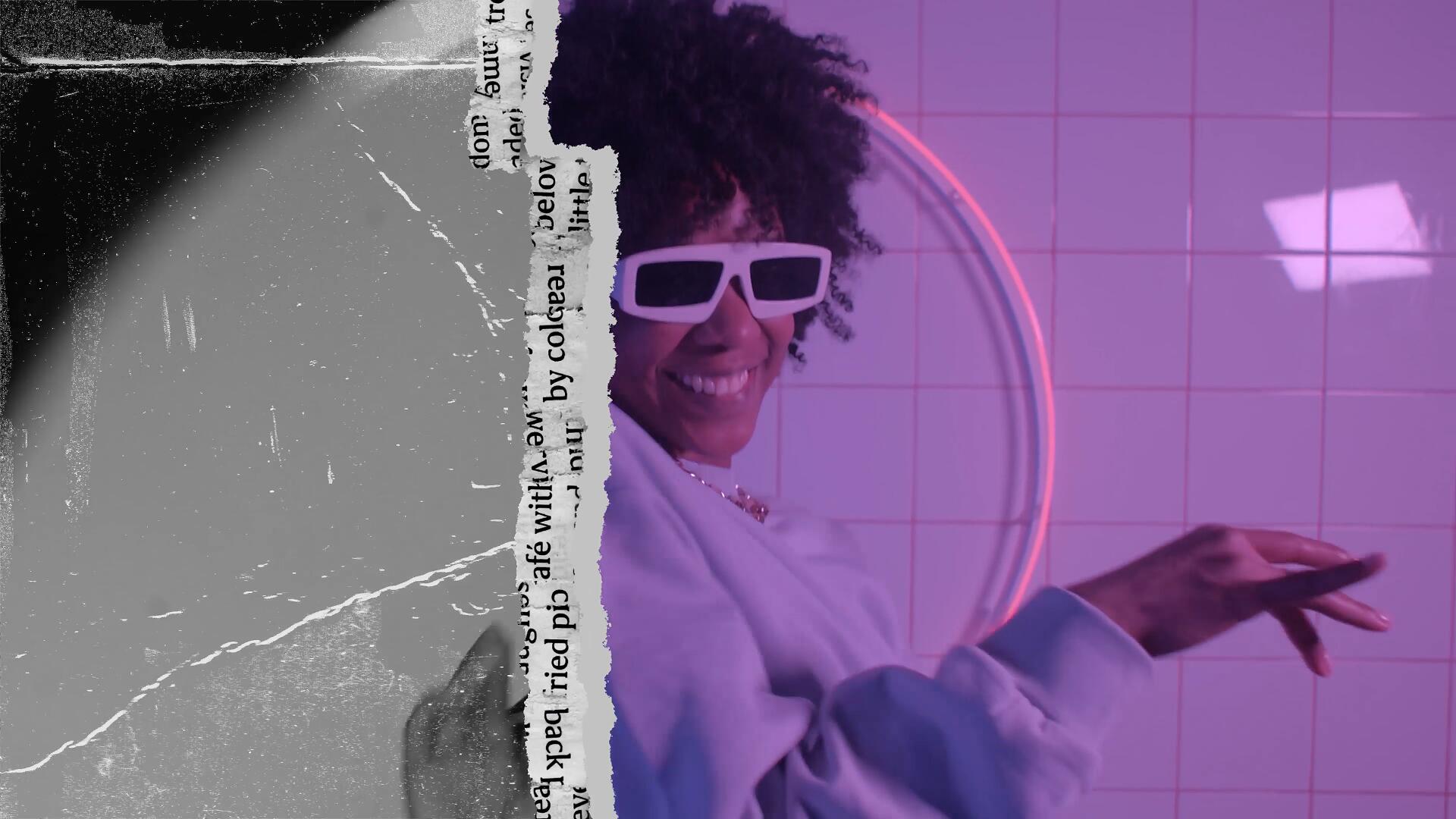 AE模板：10款复古拼贴艺术报纸撕纸无缝转场 , sucaiwan.com