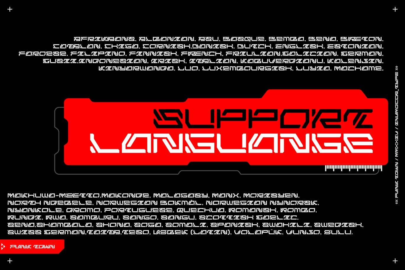 未来科幻电影海报杂志网站界面设计装饰英文字体安装包 Punk Town 设计素材 sucaiwan.com