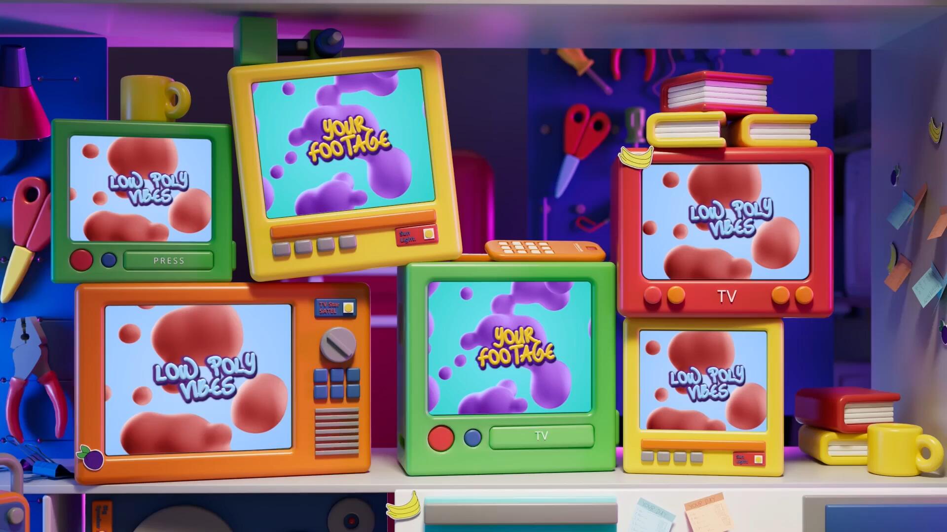 FCPX插件:复古趣味小众多风格老电视屏幕TV文字标题LOGO展示 , 第2张-素材湾丨精选海外优质设计素材资源 FCPX插件:复古趣味小众多风格老电视屏幕TV文字标题LOGO展示 , sucaiwan.com