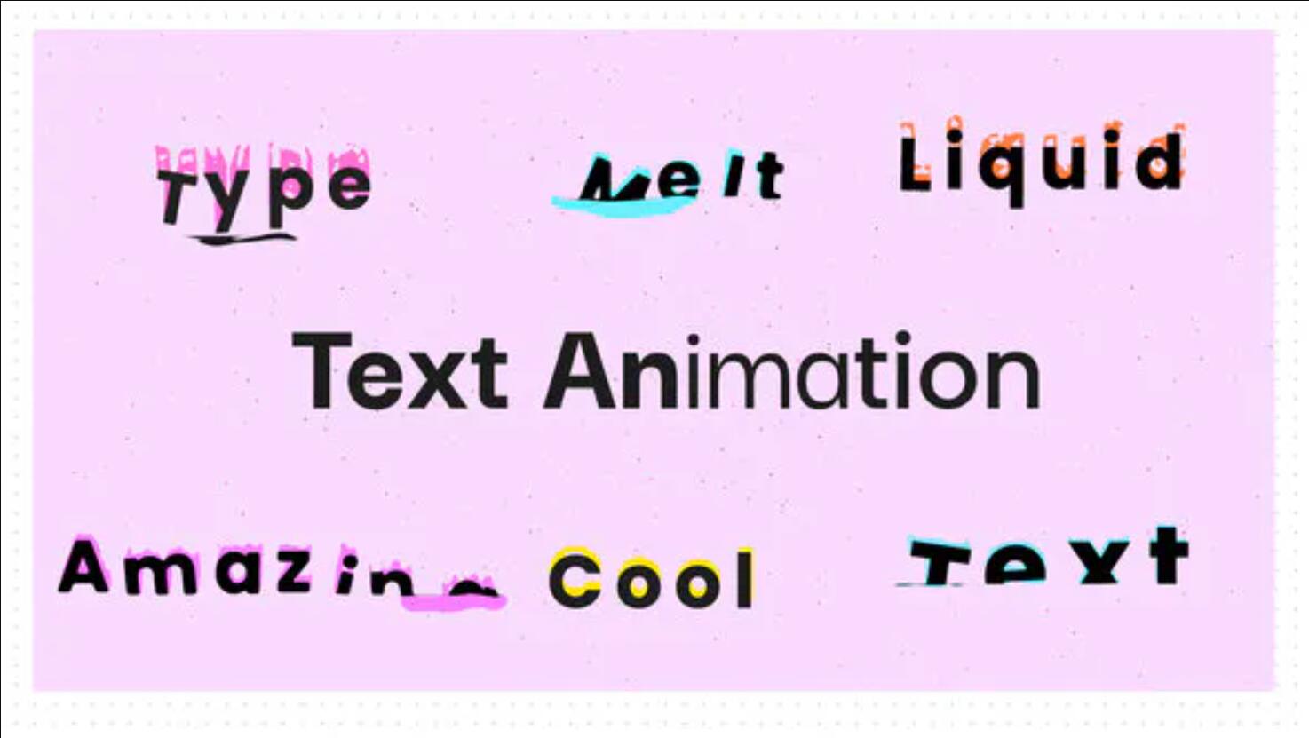 AE模板：6个趣味液体融合文字标题效果模板 , sucaiwan.com