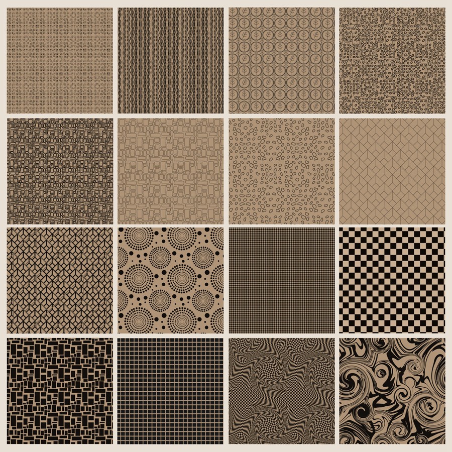 32款复古花卉几何图案艺术绘画效果procreate笔刷画笔素材 32 Pattern Brushes for Procreate 笔刷资源 sucaiwan.com