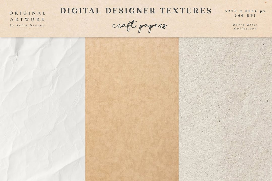 高清米色折痕水彩纸纹理背景图片设计素材 Craft Papers Digital Paper 图片素材 sucaiwan.com