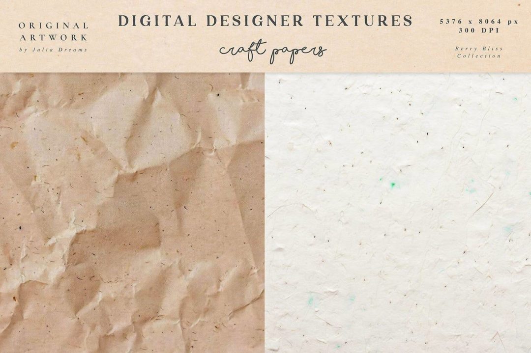 高清米色折痕水彩纸纹理背景图片设计素材 Craft Papers Digital Paper 图片素材 sucaiwan.com