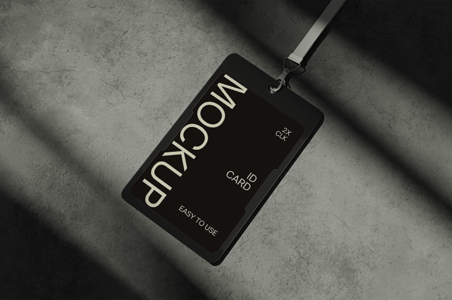 工业风混凝土背景工作证门牌门禁卡id卡挂绳设计展示效果图ps贴图样机 ID Card Mockup | Modern 样机素材 第2张-素材湾丨精选海外优质设计素材资源 工业风混凝土背景工作证门牌门禁卡id卡挂绳设计展示效果图ps贴图样机 ID Card Mockup | Modern 样机素材 sucaiwan.com