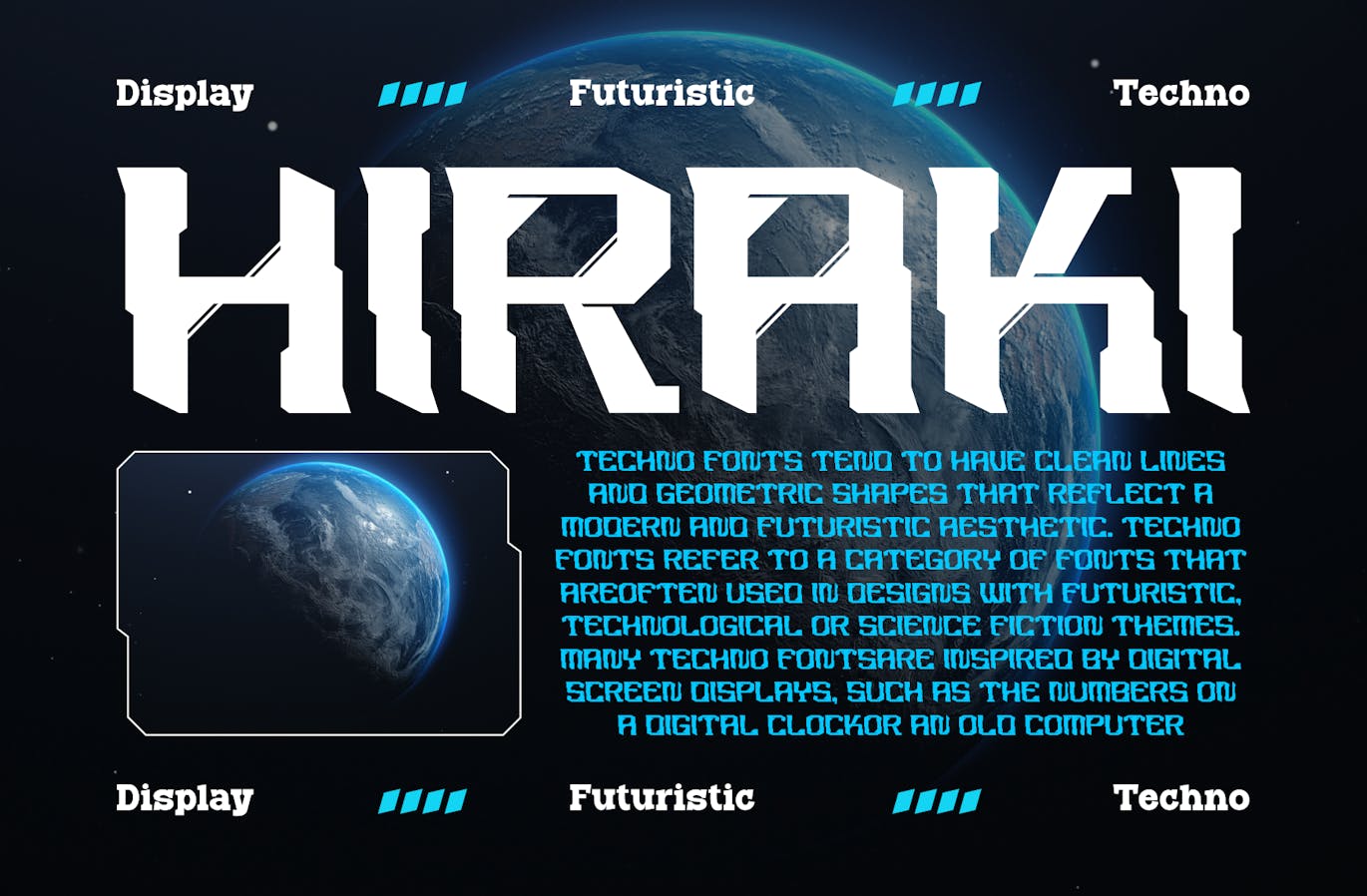 未来科幻赛博朋克海报封面标题设计装饰英文字体安装包 Hiraki – Modern Techno Font 设计素材 第3张-素材湾丨精选海外优质设计素材资源 未来科幻赛博朋克海报封面标题设计装饰英文字体安装包 Hiraki – Modern Techno Font 设计素材 sucaiwan.com