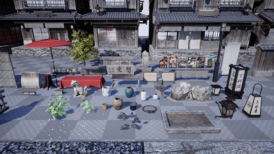 复古日本东京小巷街道房屋寺庙3d模型ue设计素材 Kyoto Alley v4.24-4.26 样机素材 第20张-素材湾丨精选海外优质设计素材资源 复古日本东京小巷街道房屋寺庙3d模型ue设计素材 Kyoto Alley v4.24-4.26 样机素材 sucaiwan.com