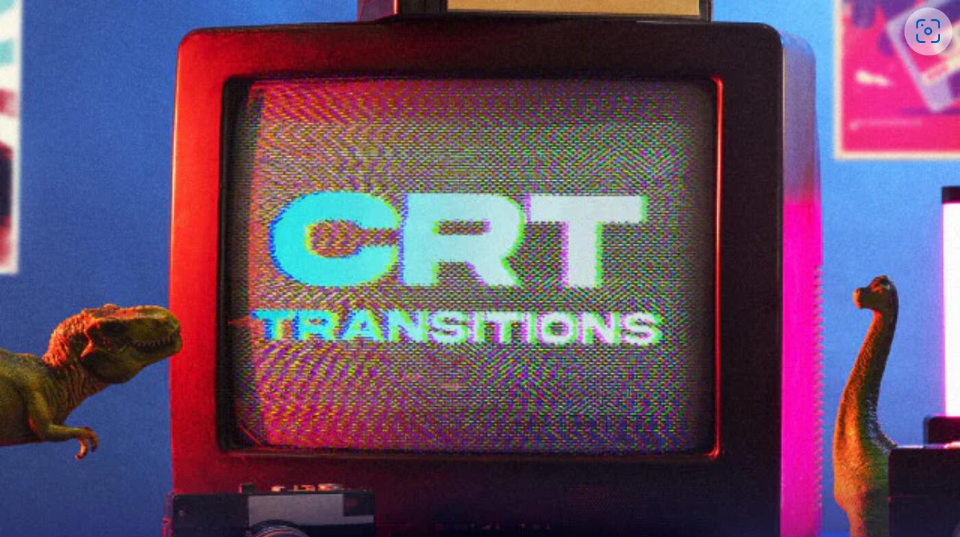 达芬奇预设：8个复古抽象CRT信号损坏故障毛刺纹理变焦转场效果 , sucaiwan.com