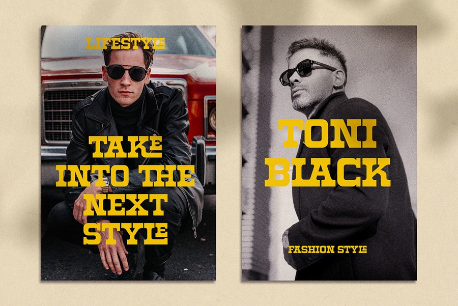 美式复古趣味杂志海报标题品牌logo设计几何风psai衬线英文字体安装包 Roger Display Western Font 设计素材 第6张-素材湾丨精选海外优质设计素材资源 美式复古趣味杂志海报标题品牌logo设计几何风psai衬线英文字体安装包 Roger Display Western Font 设计素材 sucaiwan.com