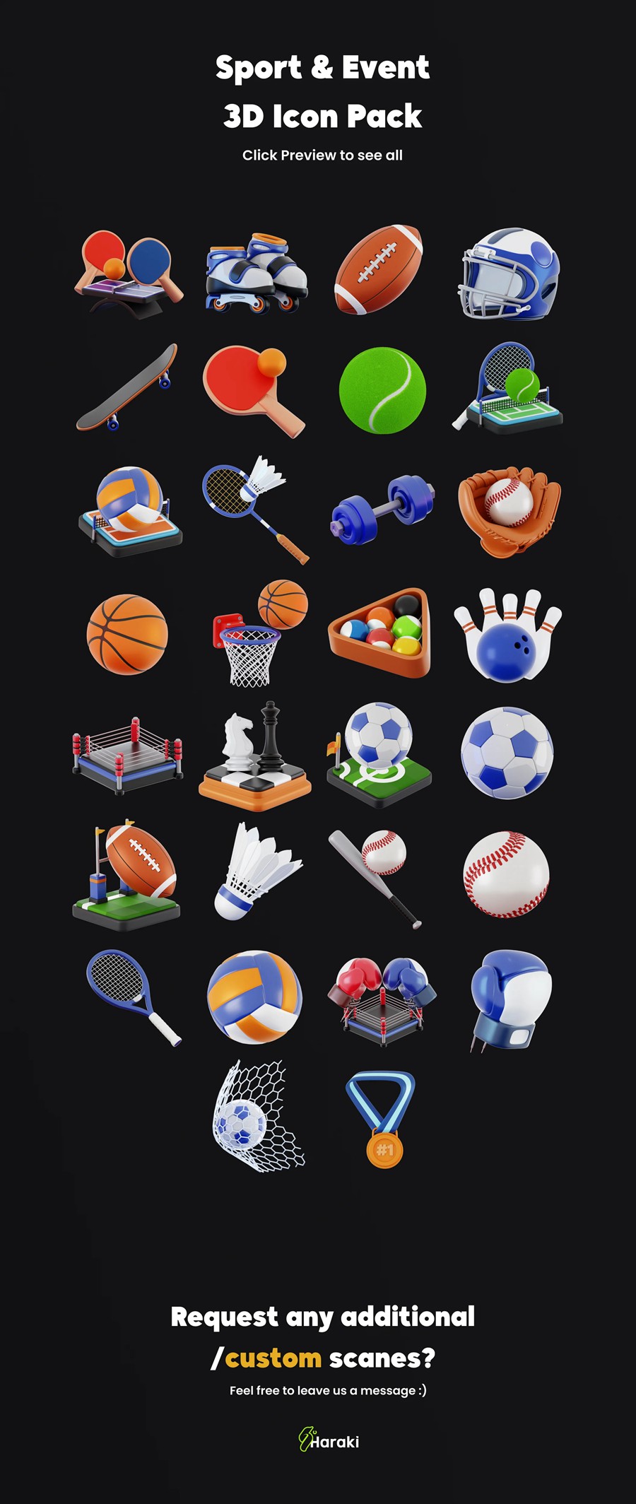 30款极简体育运动锻炼活动3d插图图标icons设计blender/png格式素材 Sport & Event 3D Asset 图标素材 第7张-素材湾丨精选海外优质设计素材资源 30款极简体育运动锻炼活动3d插图图标icons设计blender/png格式素材 Sport & Event 3D Asset 图标素材 sucaiwan.com