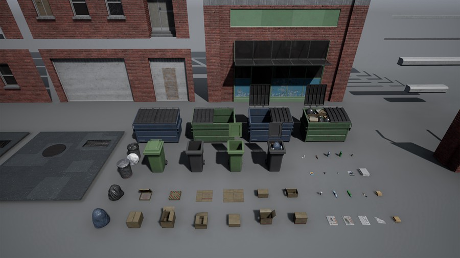 赛博朋克风城市街道楼房建筑3d模型ue设计素材 Downtown Alley 样机素材 第19张-素材湾丨精选海外优质设计素材资源 赛博朋克风城市街道楼房建筑3d模型ue设计素材 Downtown Alley 样机素材 sucaiwan.com