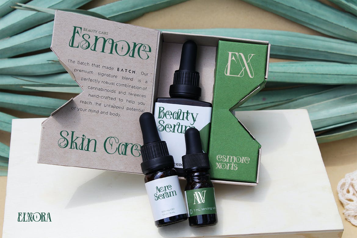 英文字体：优雅美学杂志海报徽标婚礼设计衬线英文字体安装包 Elnora , sucaiwan.com