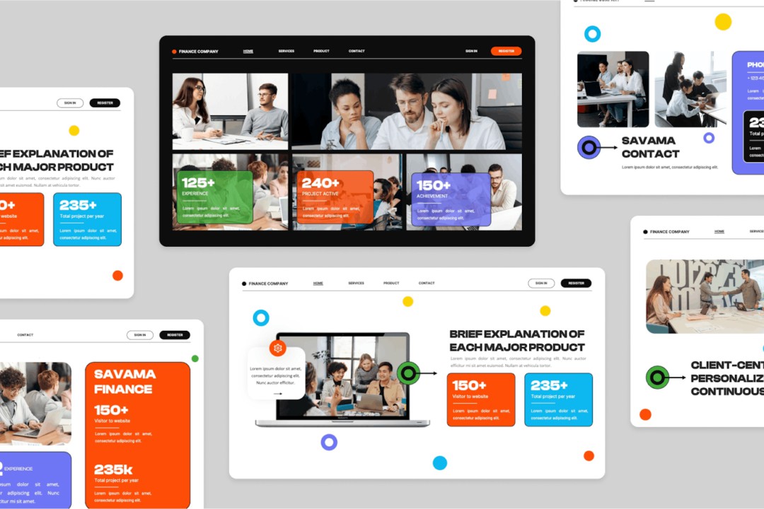 创意金融企业营销策划提案简报设计模版 Savama – Finance Company Creative Keynote 幻灯图表 sucaiwan.com