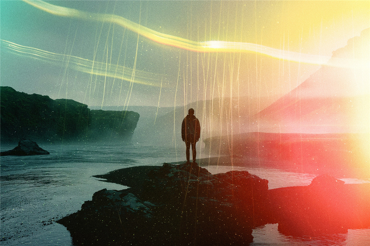 20款复古电影胶片光晕漏光划痕烧焦斑点叠加肌理纹理图片设计套装 Vintage Light Leaks Textures , sucaiwan.com