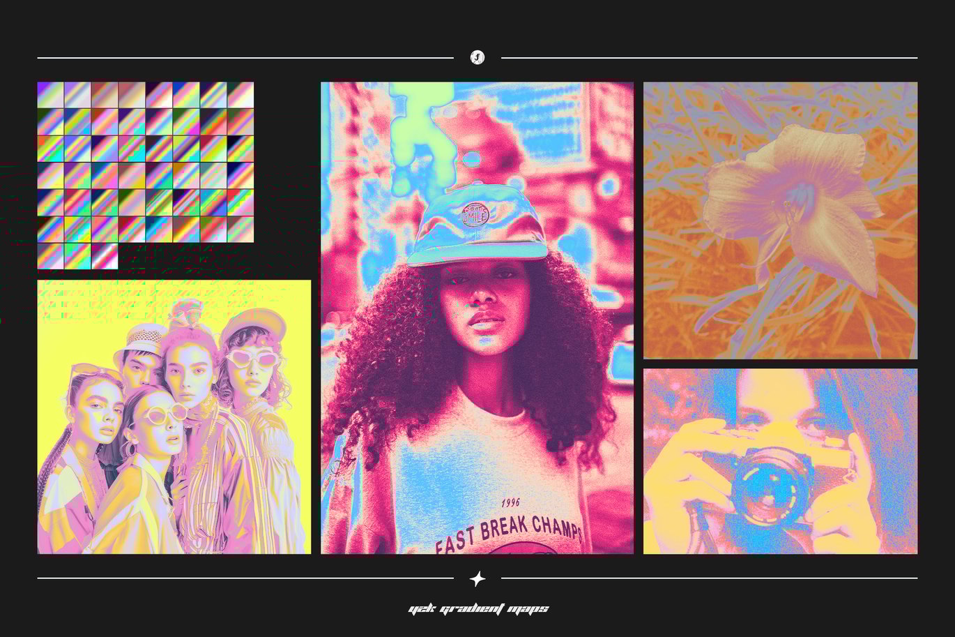 50款复古Y2K美学艺术彩虹色弥散光活力未来PS渐变预设套装 Y2K Gradient Maps 插件预设 第8张-素材湾丨精选海外优质设计素材资源 50款复古Y2K美学艺术彩虹色弥散光活力未来PS渐变预设套装 Y2K Gradient Maps 插件预设 sucaiwan.com