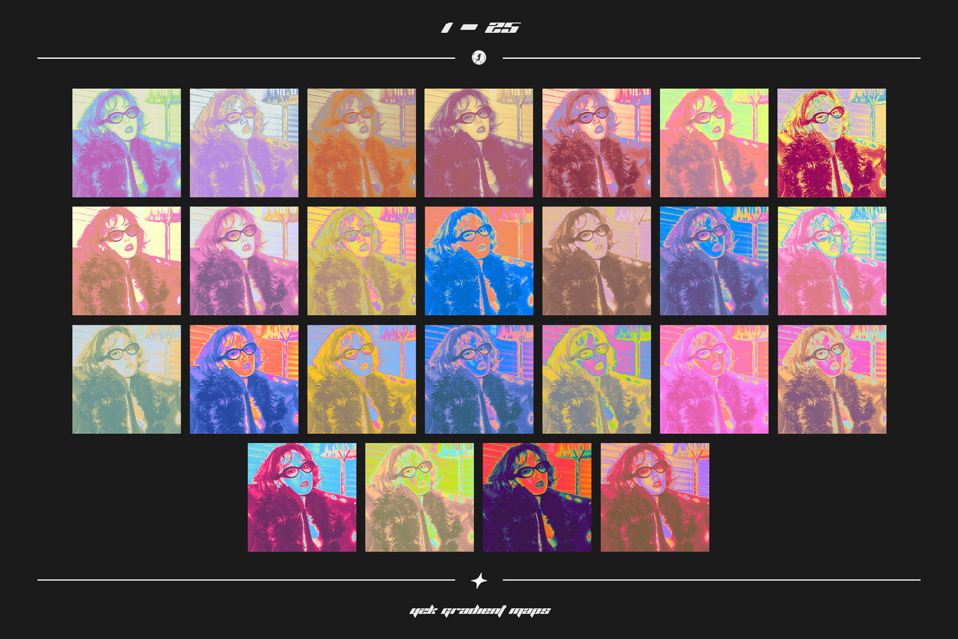 50款复古Y2K美学艺术彩虹色弥散光活力未来PS渐变预设套装 Y2K Gradient Maps 插件预设 第11张-素材湾丨精选海外优质设计素材资源 50款复古Y2K美学艺术彩虹色弥散光活力未来PS渐变预设套装 Y2K Gradient Maps 插件预设 sucaiwan.com