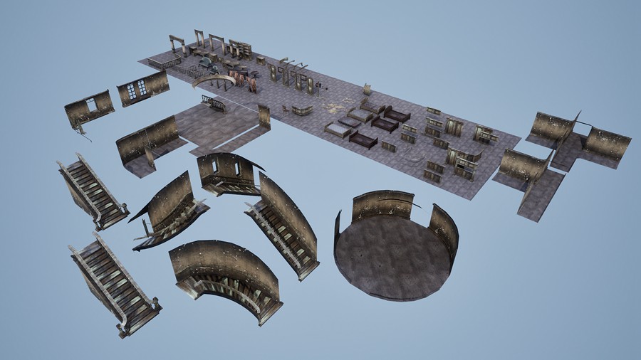 恐怖废弃庄园房屋内部场景ue模型设计素材 Abandoned Manor 样机素材 第7张-素材湾丨精选海外优质设计素材资源 恐怖废弃庄园房屋内部场景ue模型设计素材 Abandoned Manor 样机素材 sucaiwan.com