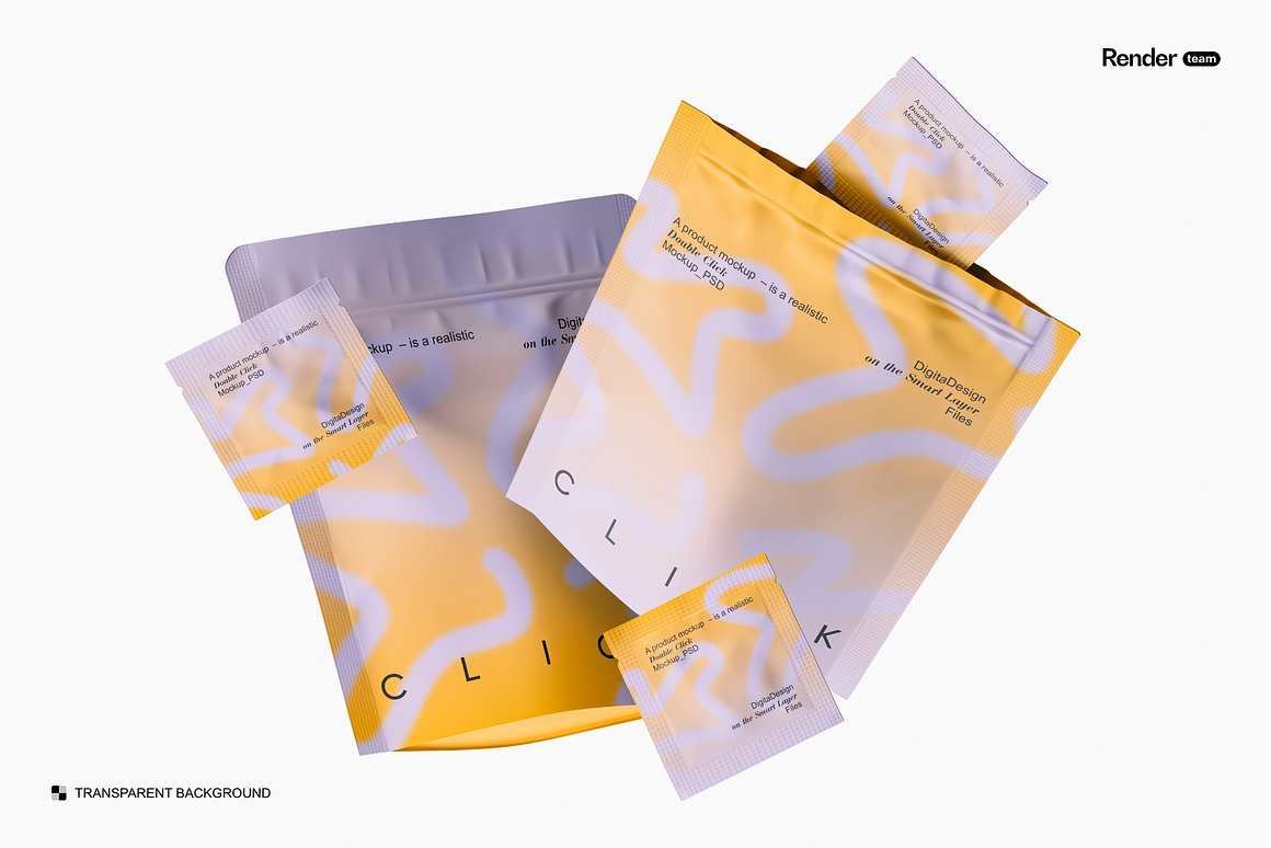 逼真零食果干立式自封塑料包装袋设计展示效果图ps贴图样机模板 Stand-Up Pouch and Sachet Mockup Set 样机素材 第5张-素材湾丨精选海外优质设计素材资源 逼真零食果干立式自封塑料包装袋设计展示效果图ps贴图样机模板 Stand-Up Pouch and Sachet Mockup Set 样机素材 sucaiwan.com