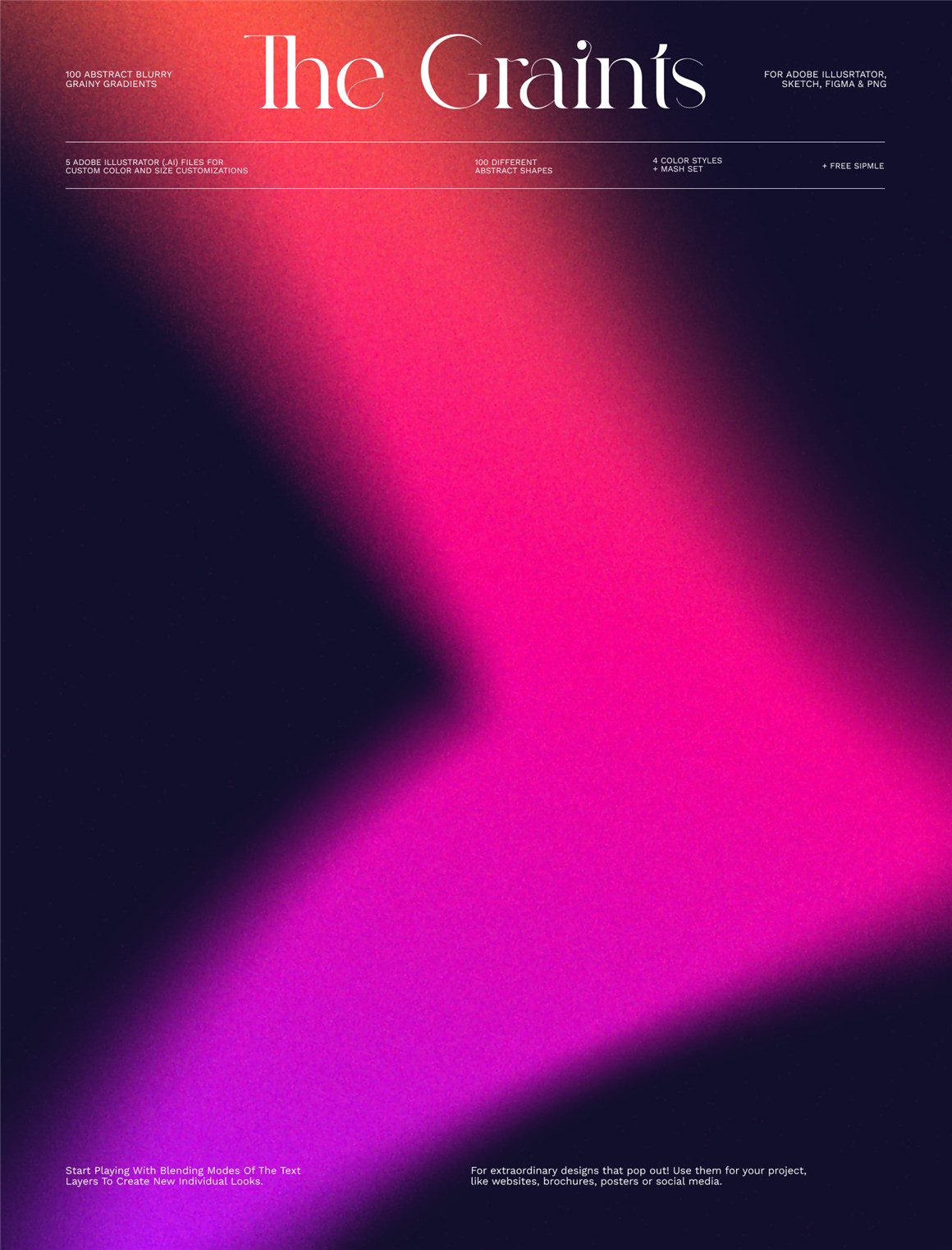 100个抽象酸性渐变弥散光模糊颗粒噪点纹理背景艺术图形设计素材包 The Graints 图片素材 第8张-素材湾丨精选海外优质设计素材资源 100个抽象酸性渐变弥散光模糊颗粒噪点纹理背景艺术图形设计素材包 The Graints 图片素材 sucaiwan.com