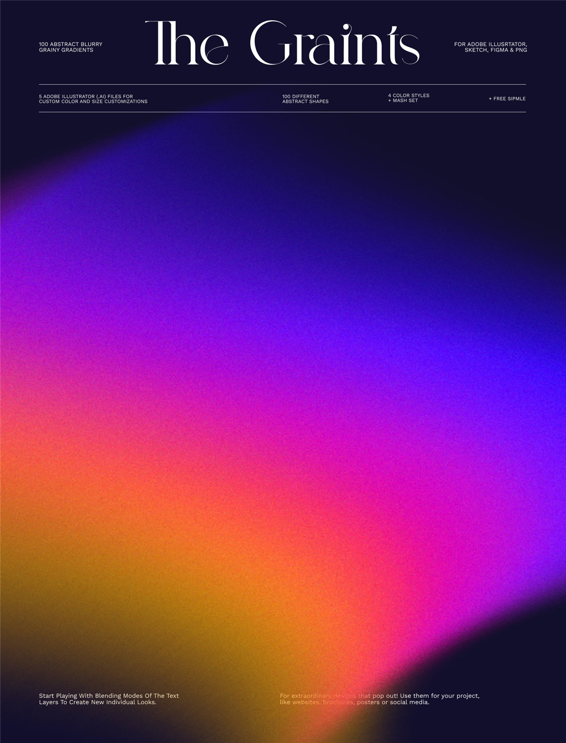 100个抽象酸性渐变弥散光模糊颗粒噪点纹理背景艺术图形设计素材包 The Graints 图片素材 第9张-素材湾丨精选海外优质设计素材资源 100个抽象酸性渐变弥散光模糊颗粒噪点纹理背景艺术图形设计素材包 The Graints 图片素材 sucaiwan.com