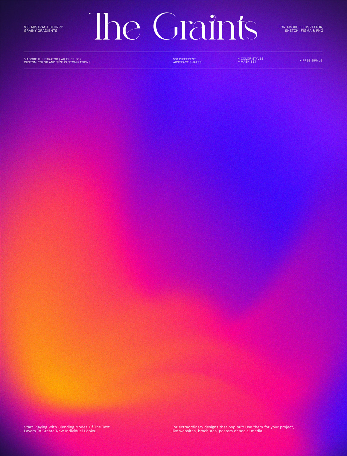 100个抽象酸性渐变弥散光模糊颗粒噪点纹理背景艺术图形设计素材包 The Graints 图片素材 第14张-素材湾丨精选海外优质设计素材资源 100个抽象酸性渐变弥散光模糊颗粒噪点纹理背景艺术图形设计素材包 The Graints 图片素材 sucaiwan.com