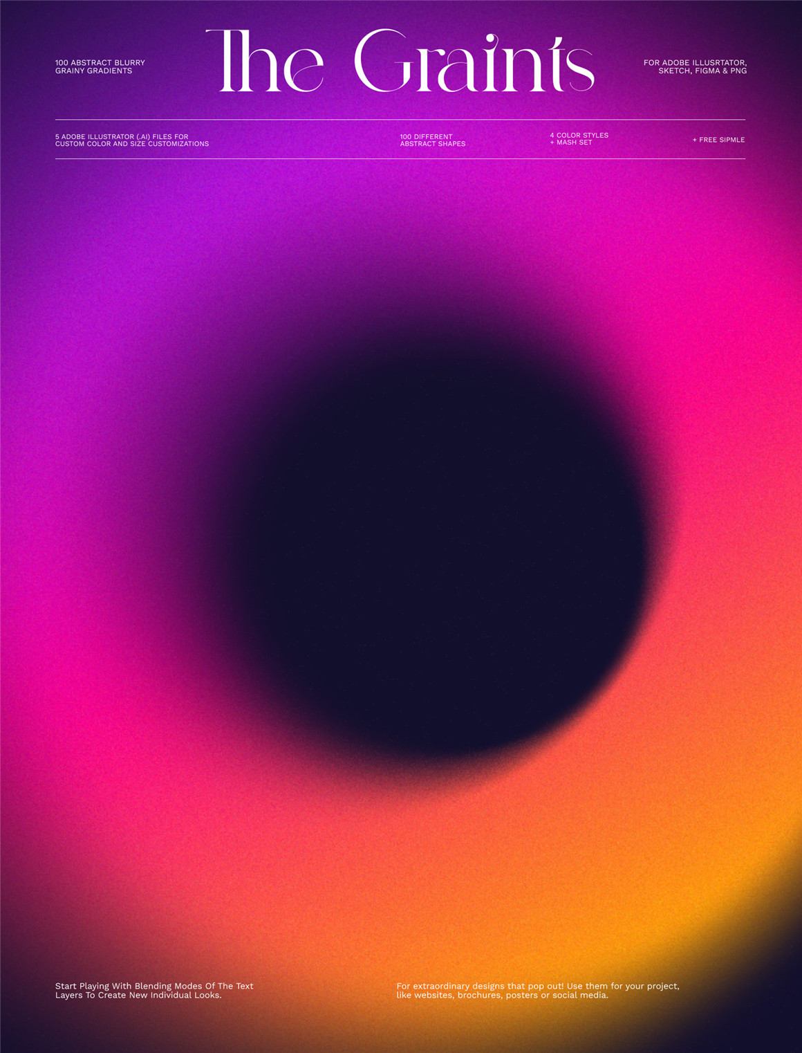 100个抽象酸性渐变弥散光模糊颗粒噪点纹理背景艺术图形设计素材包 The Graints 图片素材 第17张-素材湾丨精选海外优质设计素材资源 100个抽象酸性渐变弥散光模糊颗粒噪点纹理背景艺术图形设计素材包 The Graints 图片素材 sucaiwan.com