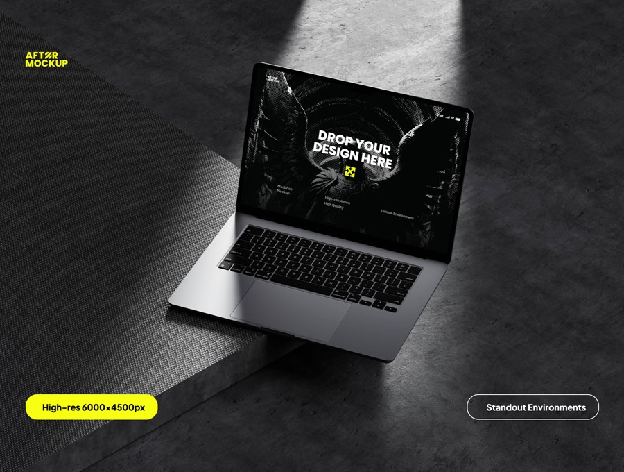 7款黑化风苹果MacBook笔记本电脑演示效果图Ps贴图样机模板素材 Mikaila Macbook Mockups 样机素材 第1张-素材湾丨精选海外优质设计素材资源 7款黑化风苹果MacBook笔记本电脑演示效果图Ps贴图样机模板素材 Mikaila Macbook Mockups 样机素材 sucaiwan.com