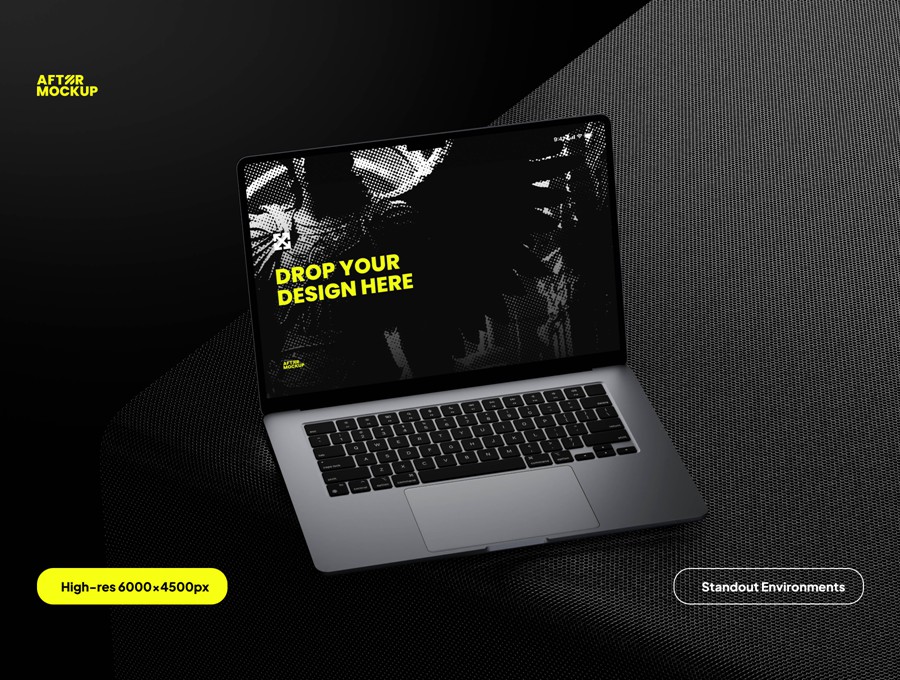 7款黑化风苹果MacBook笔记本电脑演示效果图Ps贴图样机模板素材 Mikaila Macbook Mockups 样机素材 第4张-素材湾丨精选海外优质设计素材资源 7款黑化风苹果MacBook笔记本电脑演示效果图Ps贴图样机模板素材 Mikaila Macbook Mockups 样机素材 sucaiwan.com