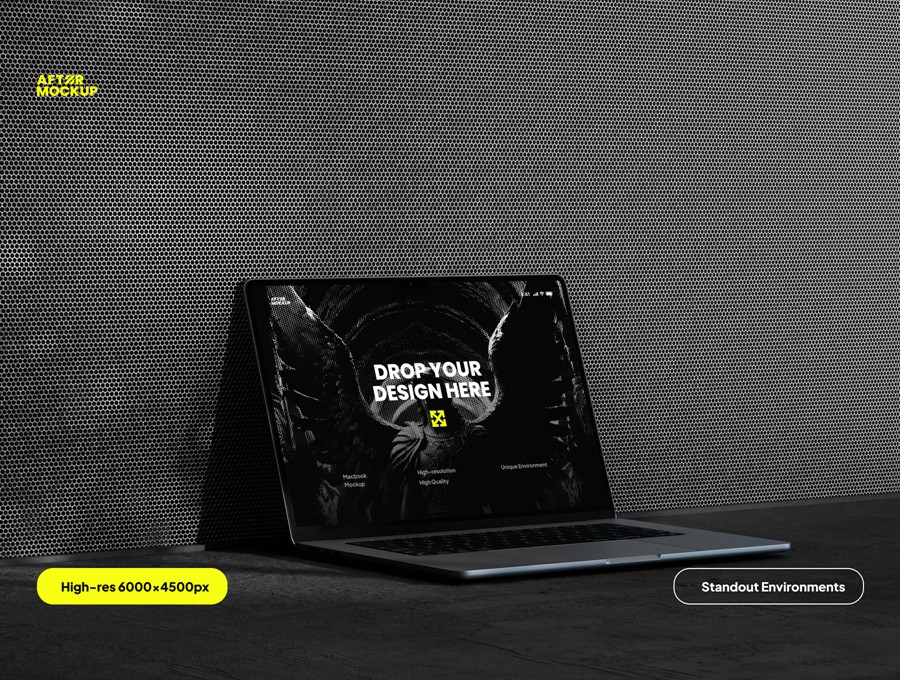 7款黑化风苹果MacBook笔记本电脑演示效果图Ps贴图样机模板素材 Mikaila Macbook Mockups 样机素材 第7张-素材湾丨精选海外优质设计素材资源 7款黑化风苹果MacBook笔记本电脑演示效果图Ps贴图样机模板素材 Mikaila Macbook Mockups 样机素材 sucaiwan.com