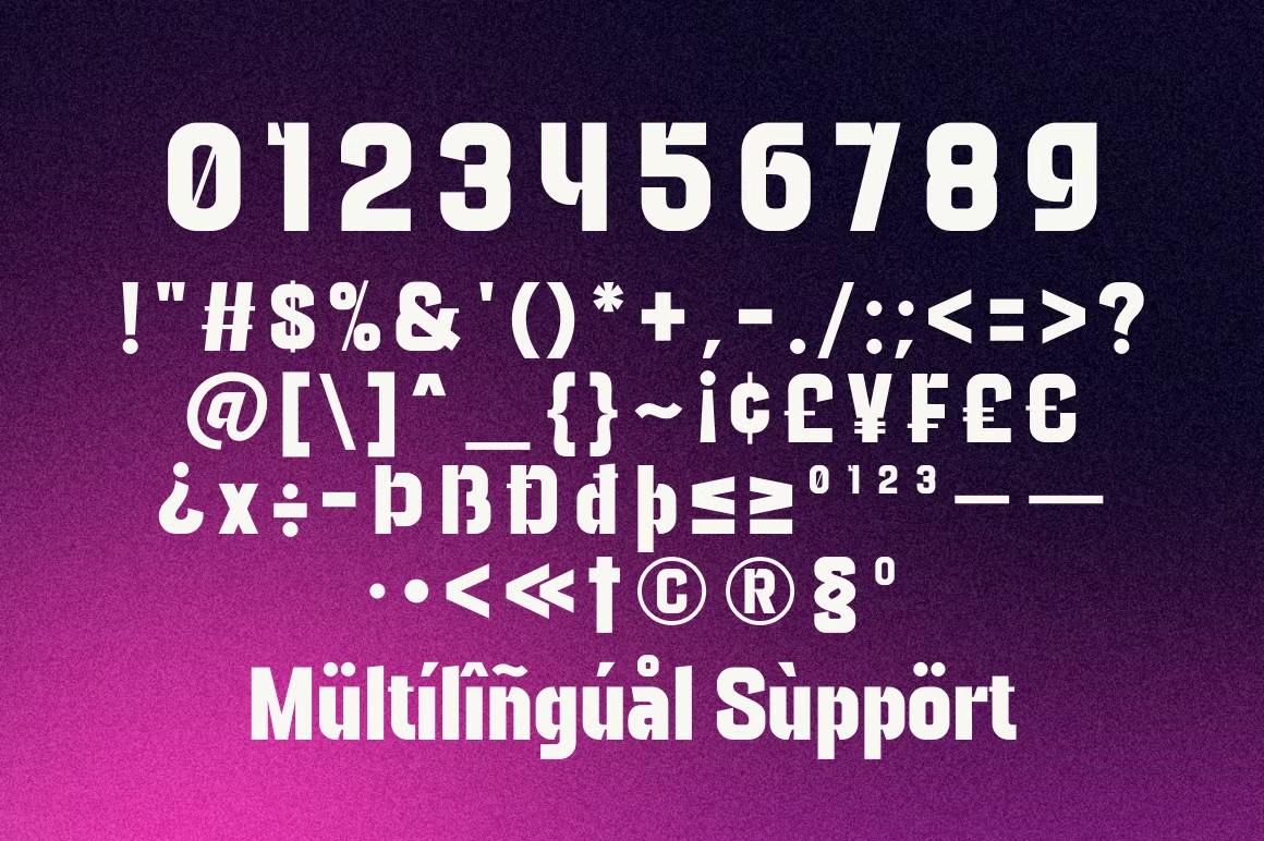 现代极简杂志海报包装徽标设计无衬线英文字体安装包 Bighorn – Bold Logo Font 设计素材 sucaiwan.com