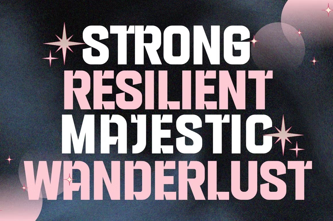 现代极简杂志海报包装徽标设计无衬线英文字体安装包 Bighorn – Bold Logo Font 设计素材 sucaiwan.com